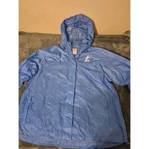 Disney Rain Jacket Raincoat Hooded Zip Mickey Mouse 1928 Women's Size XXL Blue